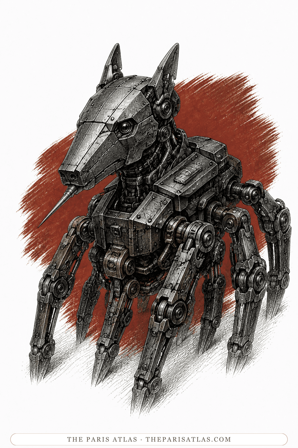 Illustrated portrait of The Mechanical Hound