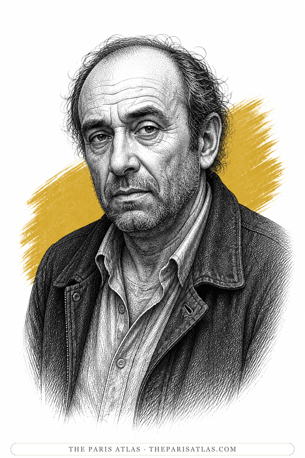 Illustrated portrait of The unnamed fugitive killed on television