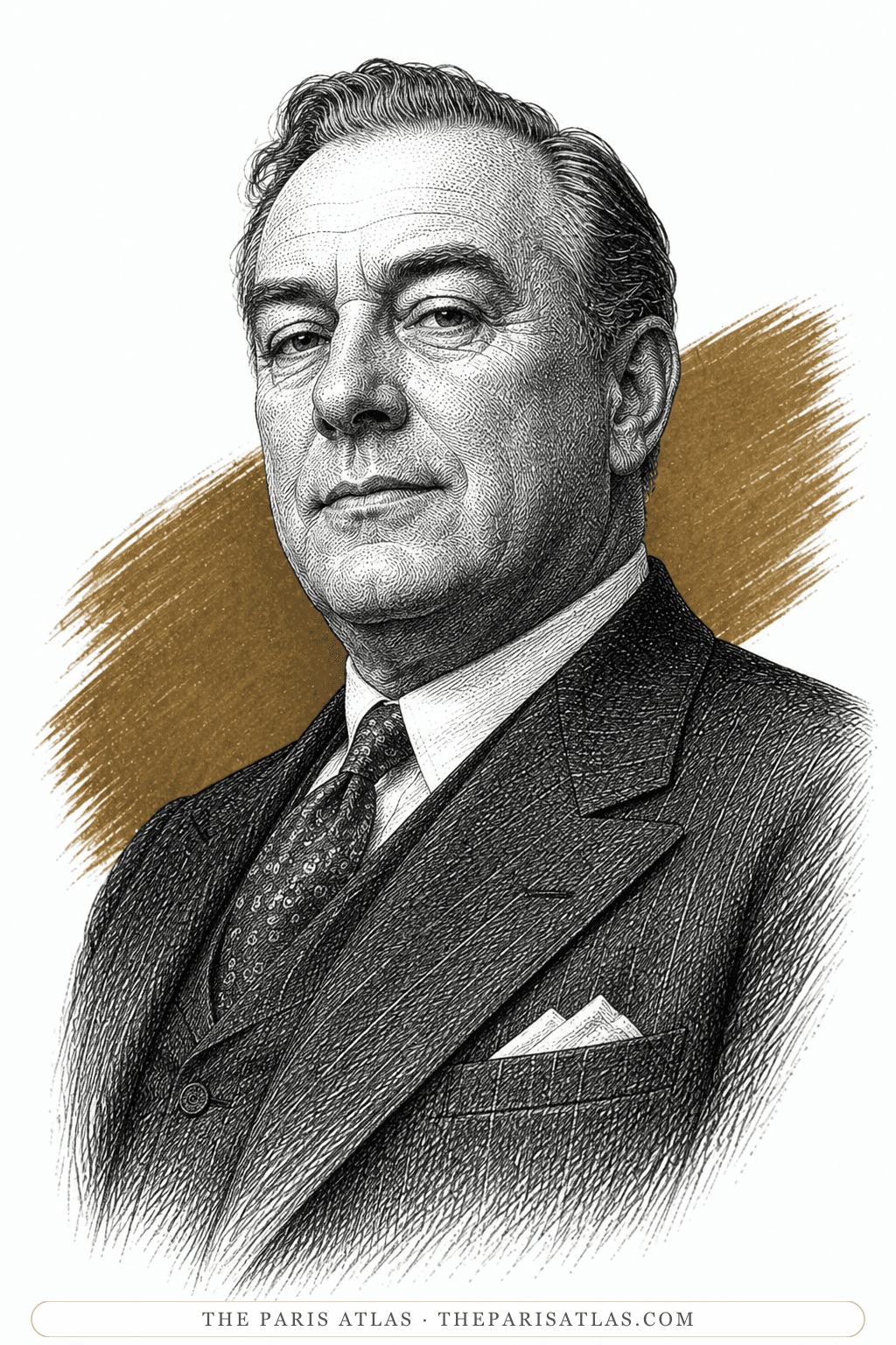 Illustrated portrait of Francis Tasbrough