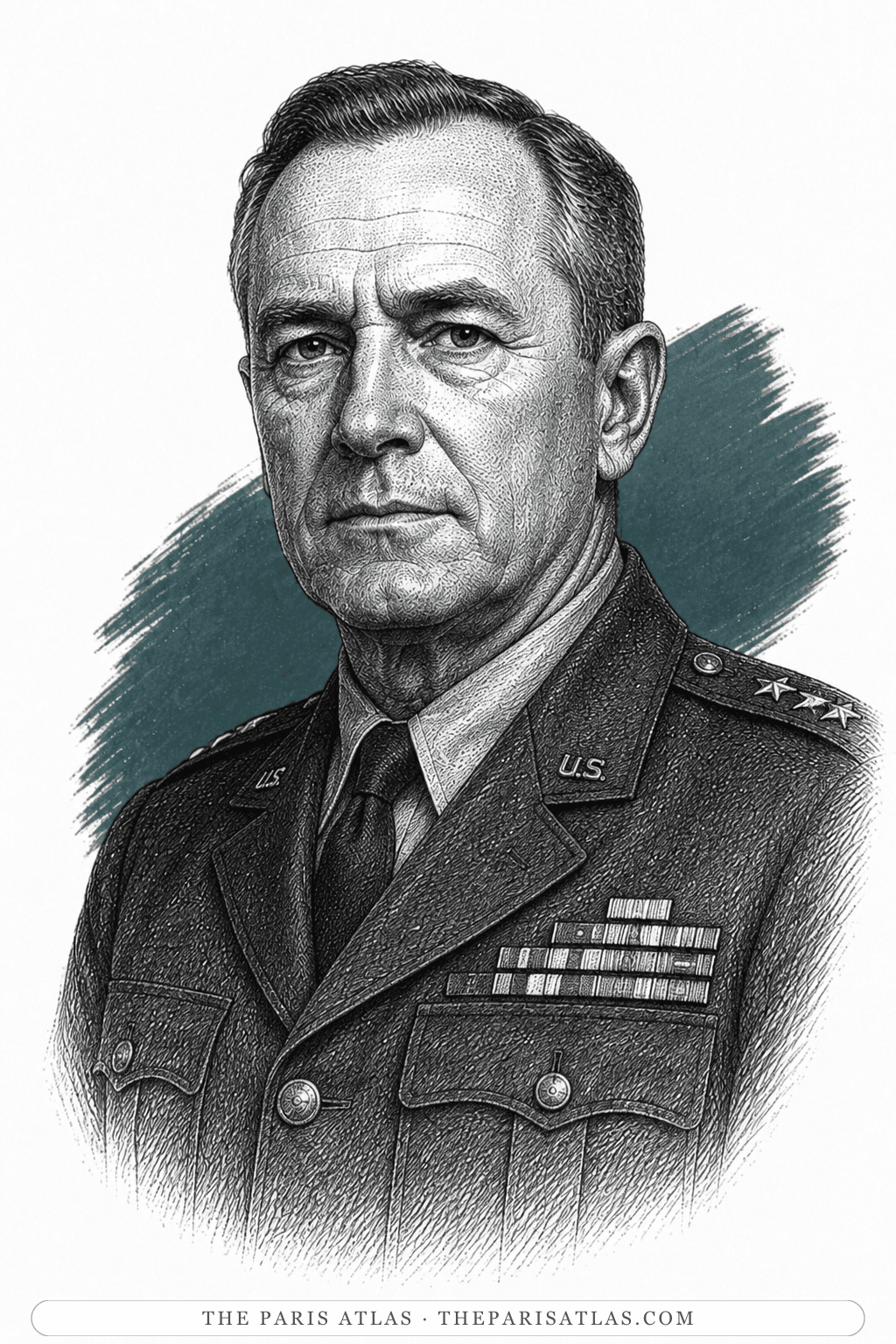 Illustrated portrait of General Emmanuel Coon