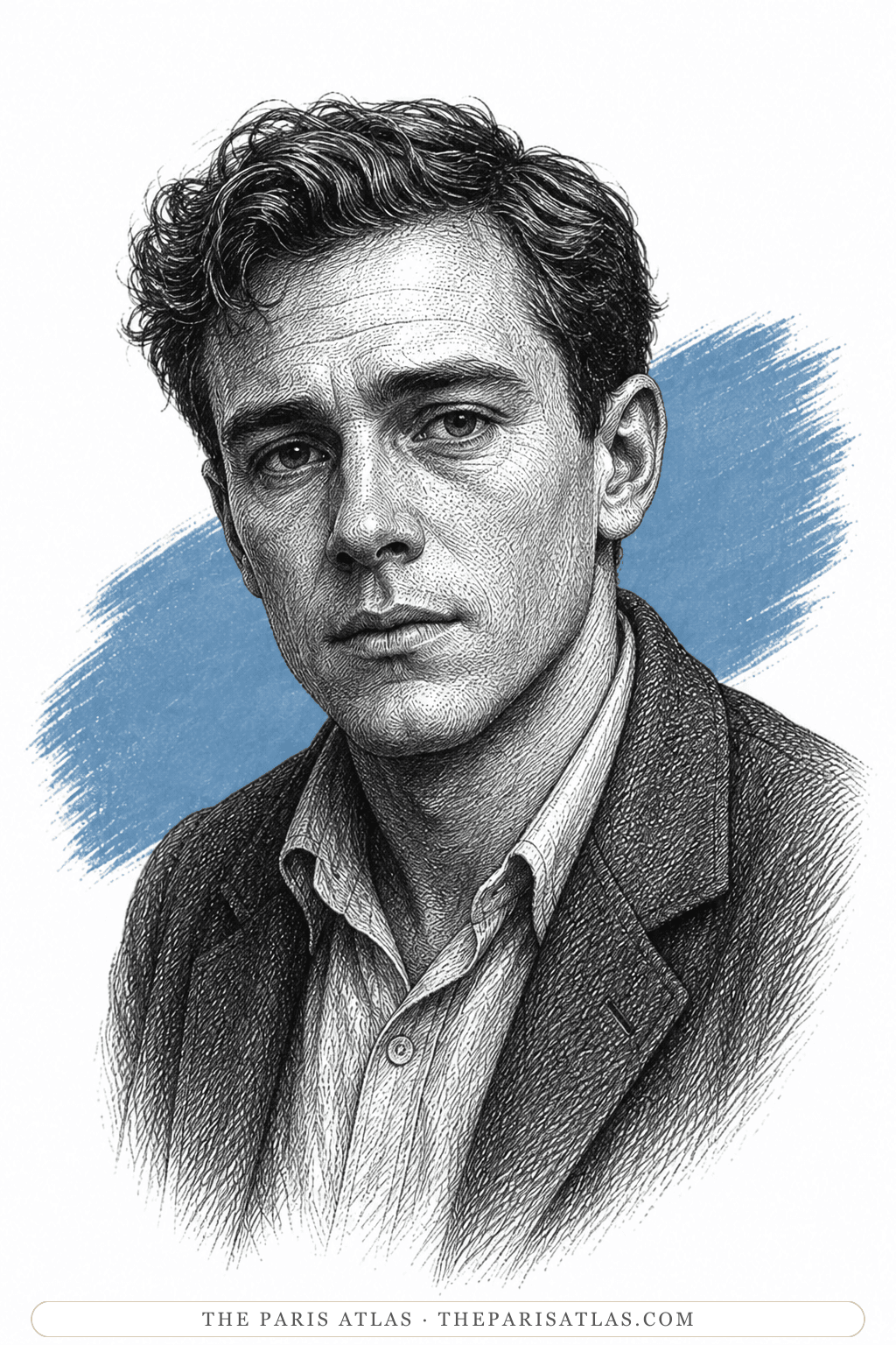 Illustrated portrait of Julian Falck