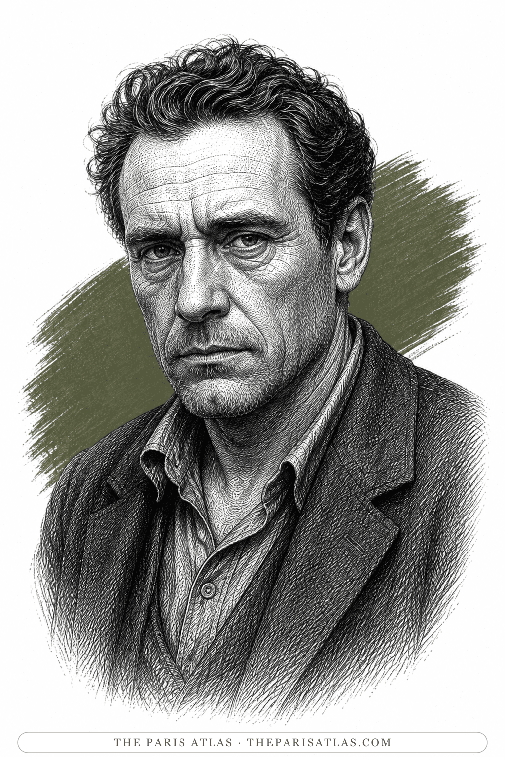 Illustrated portrait of Karl Pascal