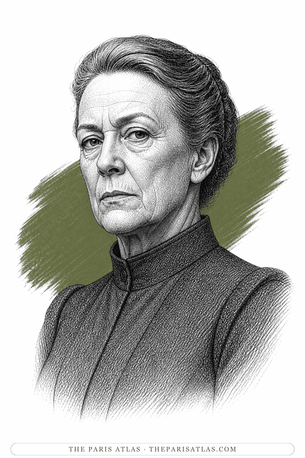 Illustrated portrait of Aunt Lydia