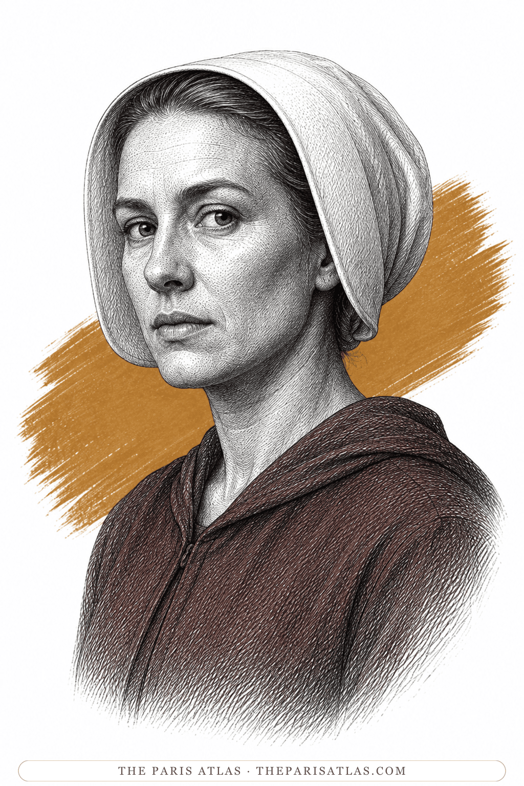 Illustrated portrait of Ofglen