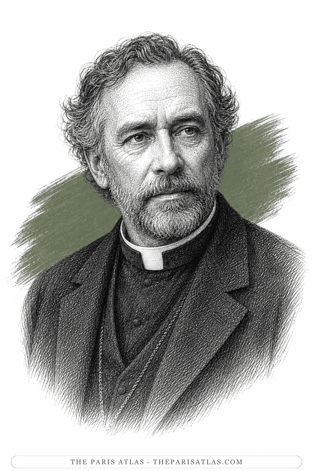 Illustrated portrait of Bishop Morehouse