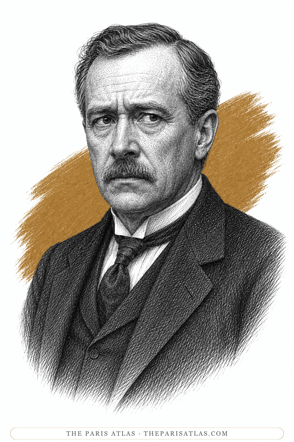 Illustrated portrait of Mr. Calvin