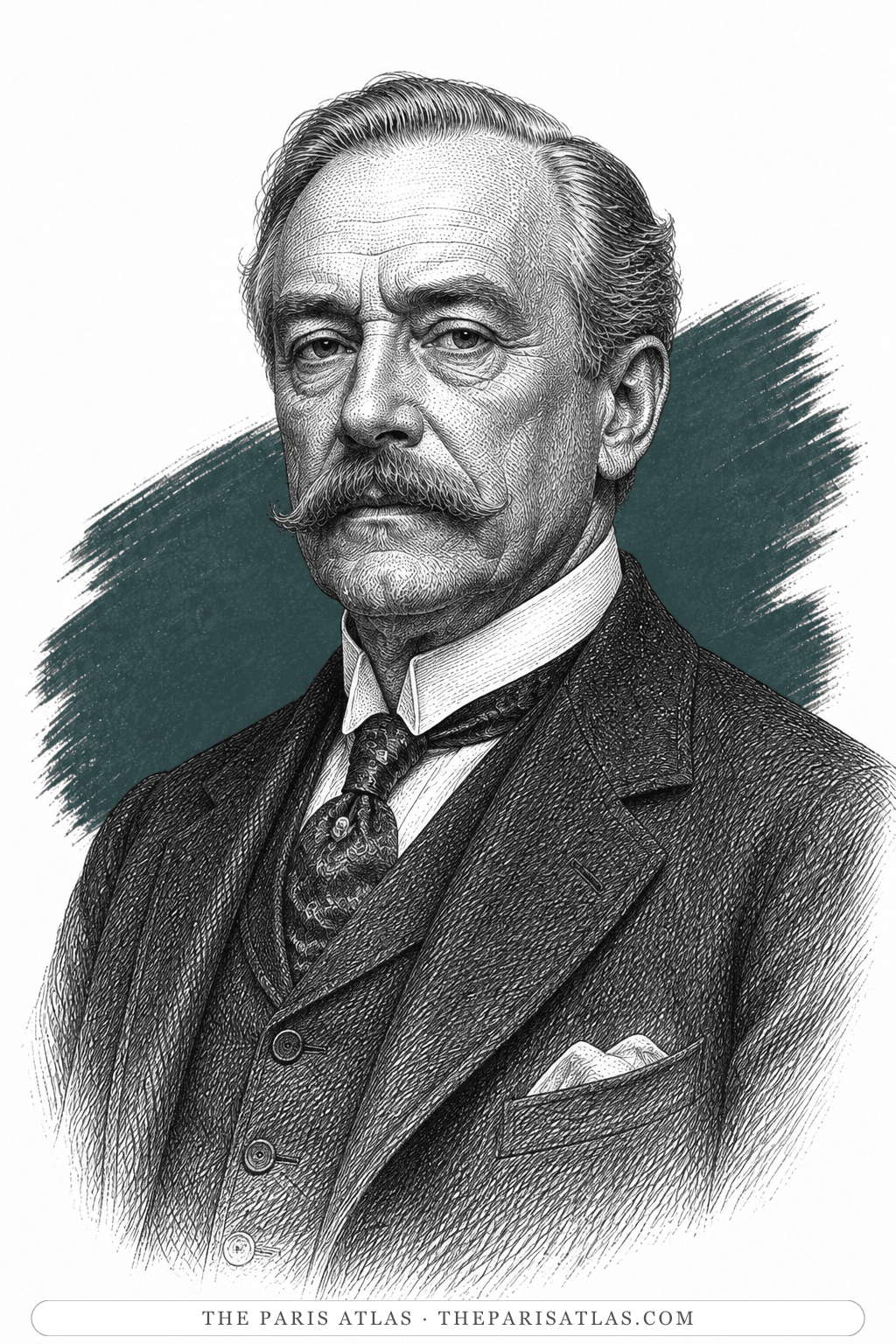 Illustrated portrait of Mr. Wickson
