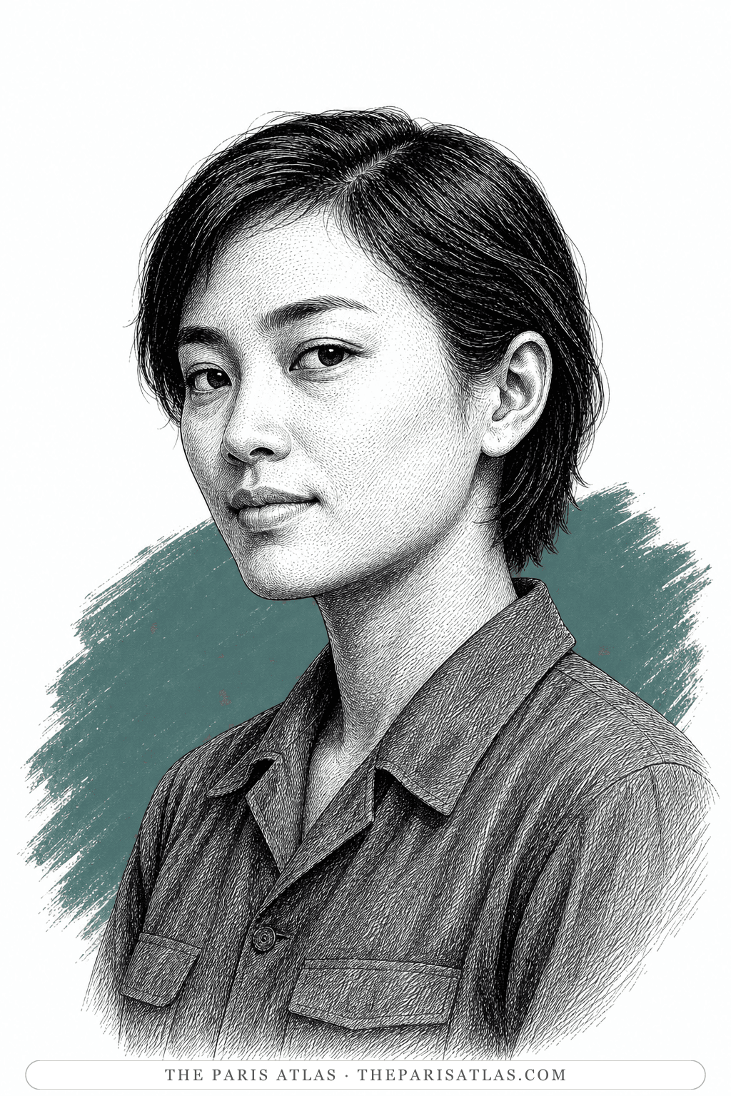 Illustrated portrait of Hiền