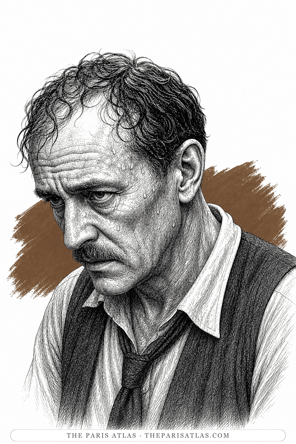 Illustrated portrait of Harry Kline