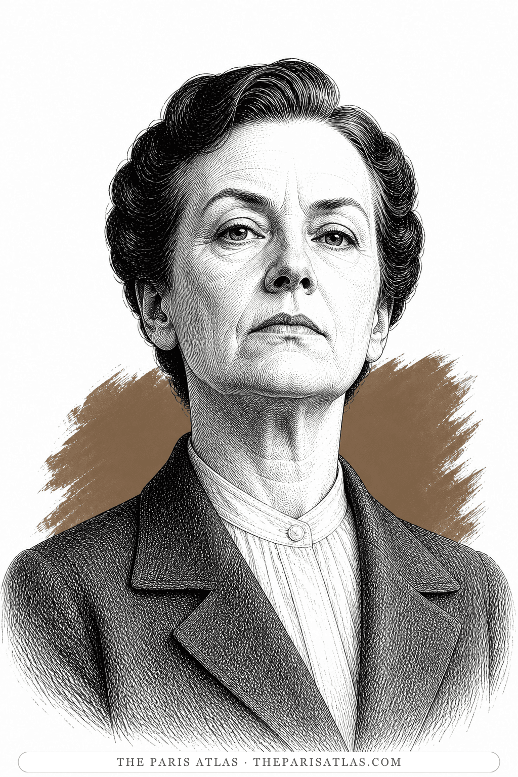 Illustrated portrait of Mrs. Higby