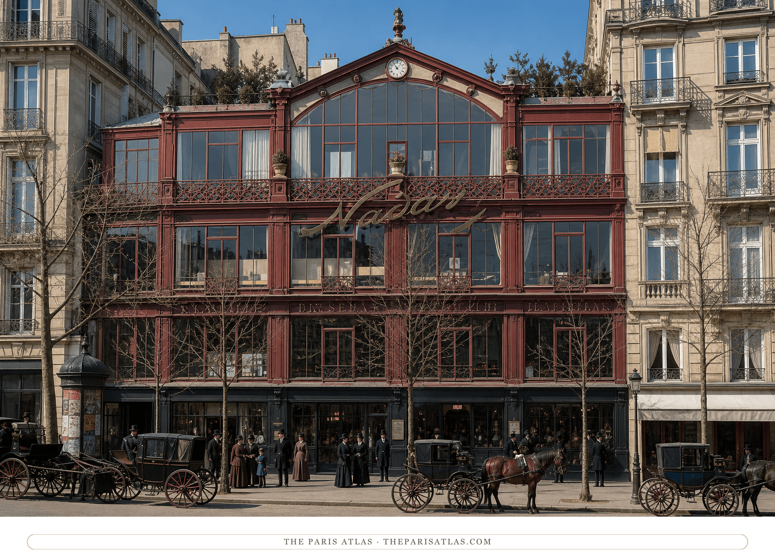 Colour photorealistic reconstruction of Nadar's studio around 1874