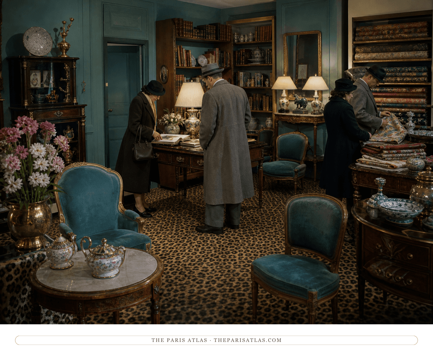 Reconstructed Madeleine Castaing decorating shop circa 1935