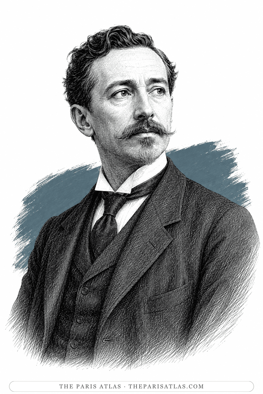 Illustrated portrait of Albert Langen