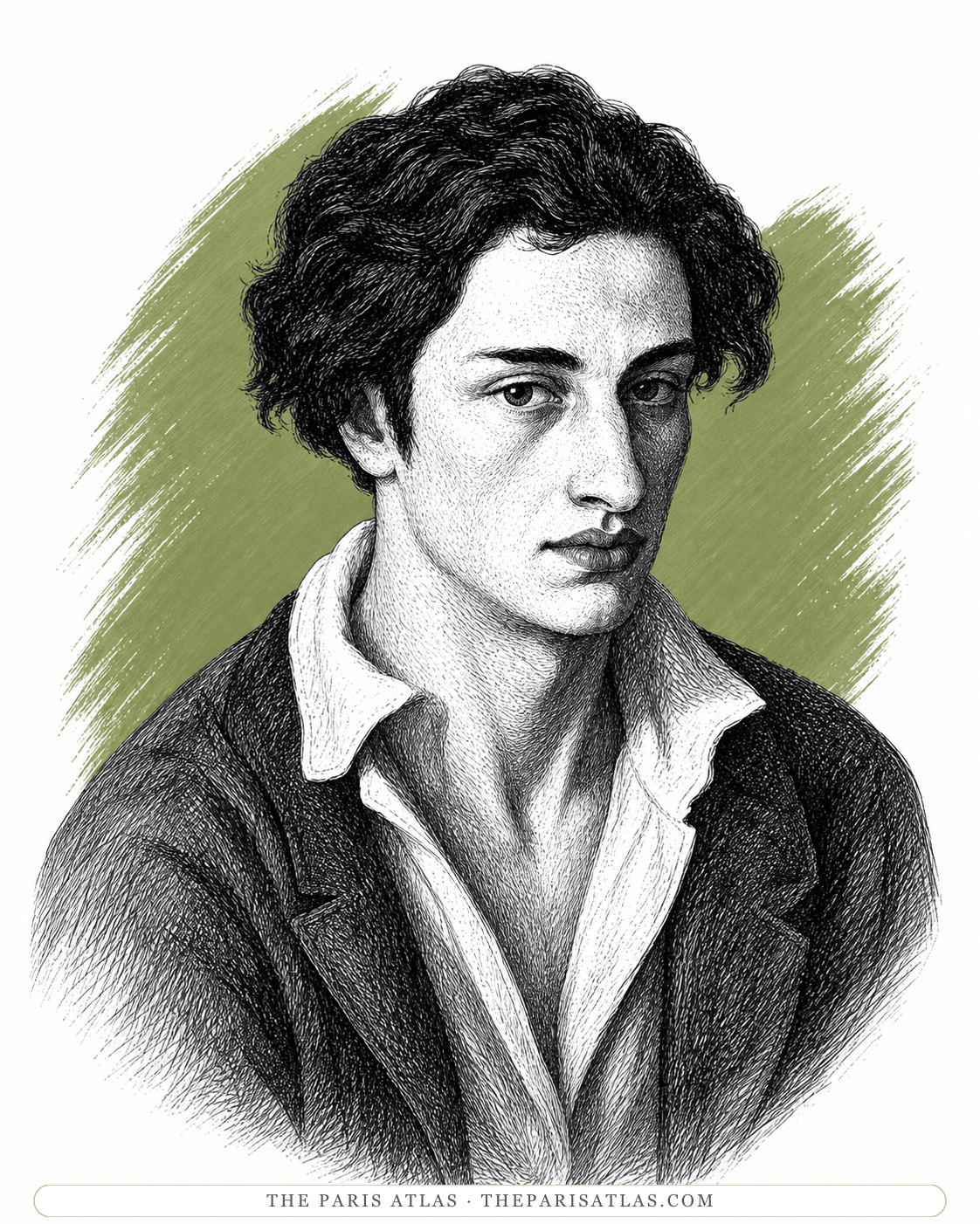 Illustrated portrait of Boris Taslitzky