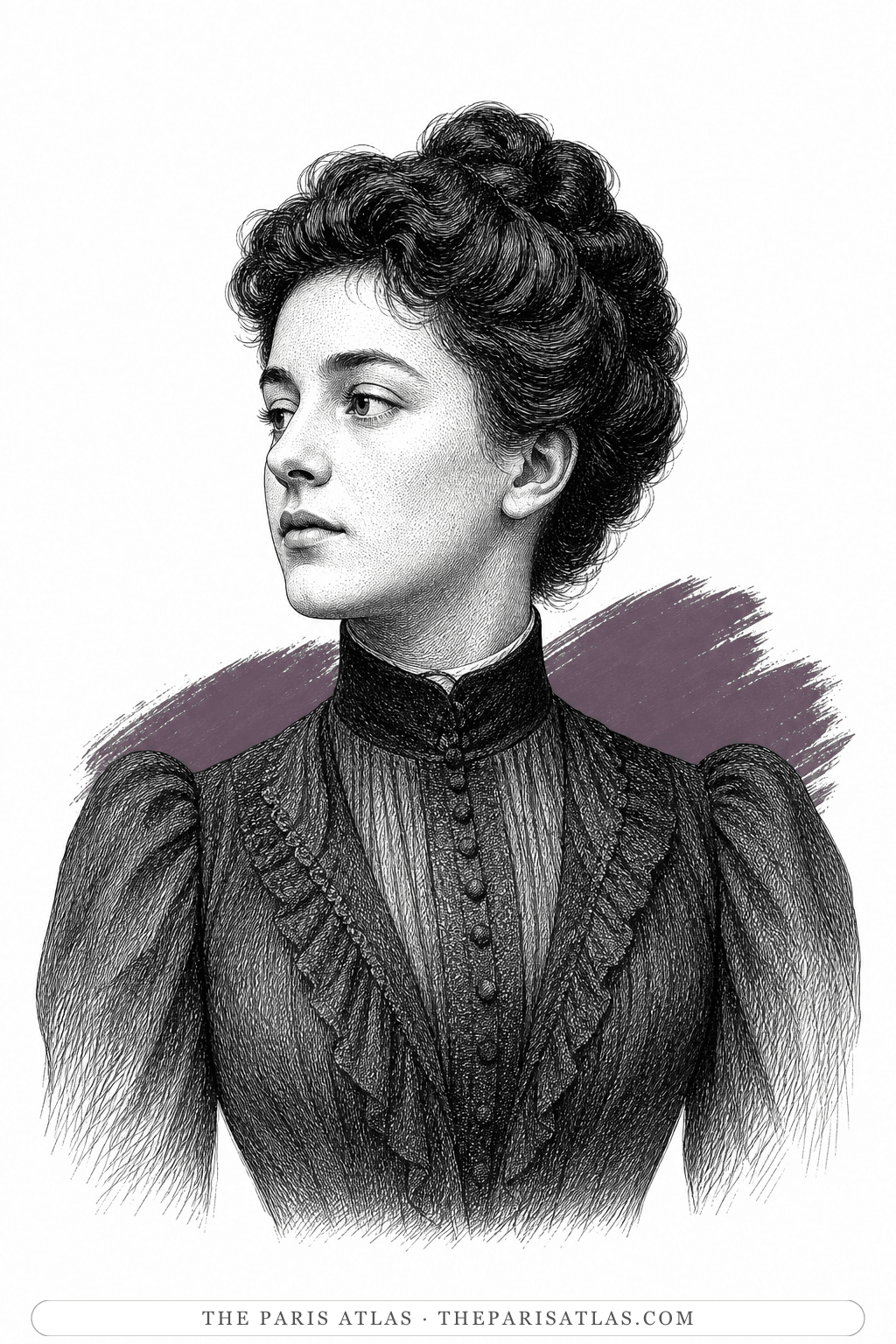 Illustrated portrait of Dagny Juel