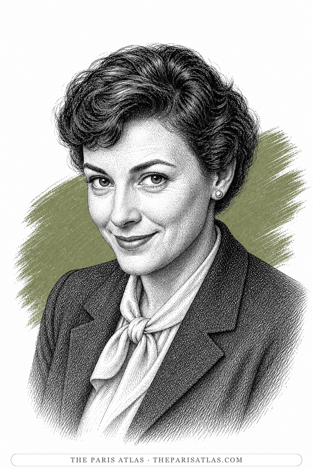 Illustrated portrait of Elaine Dundy