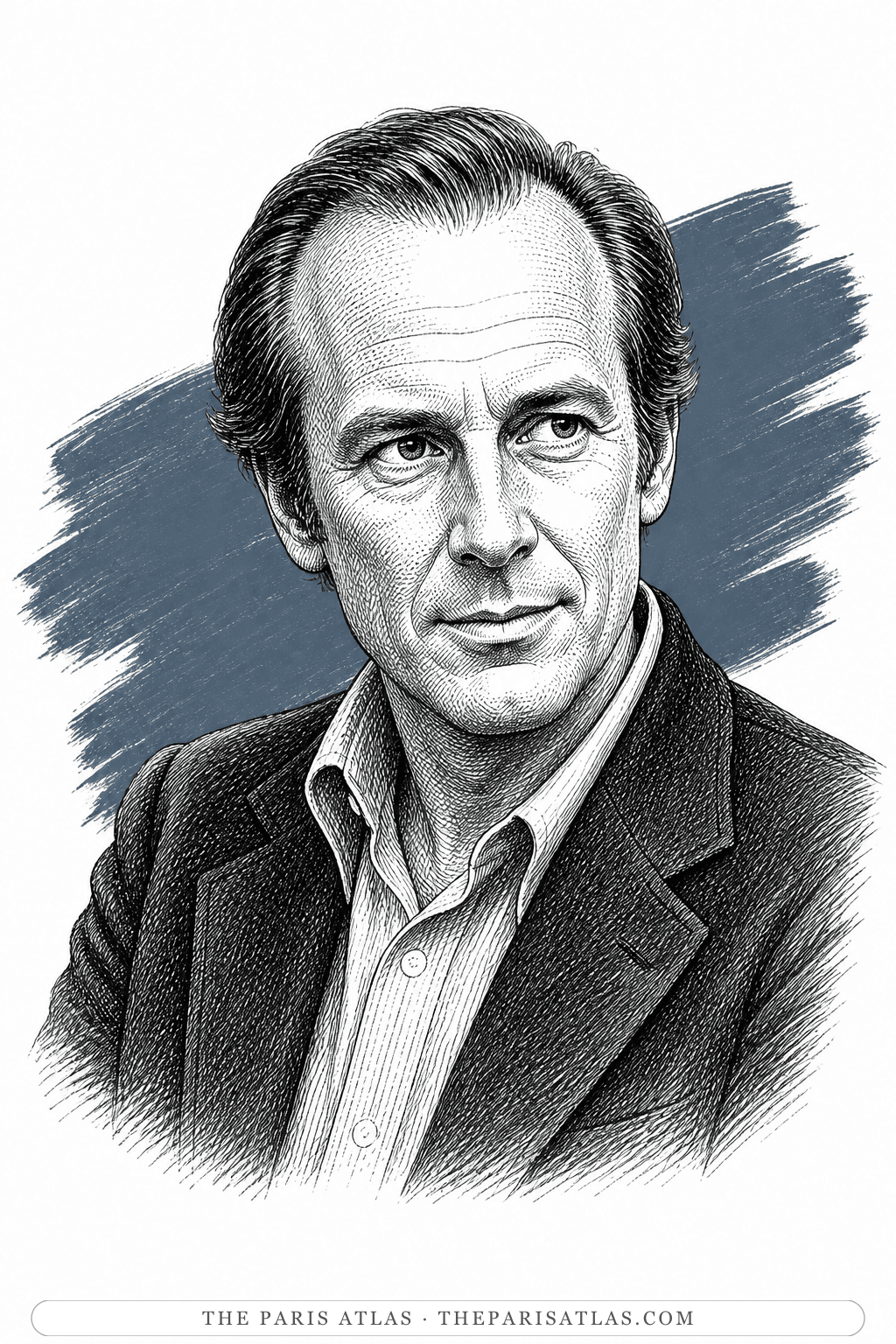 Illustrated portrait of George Roy Hill