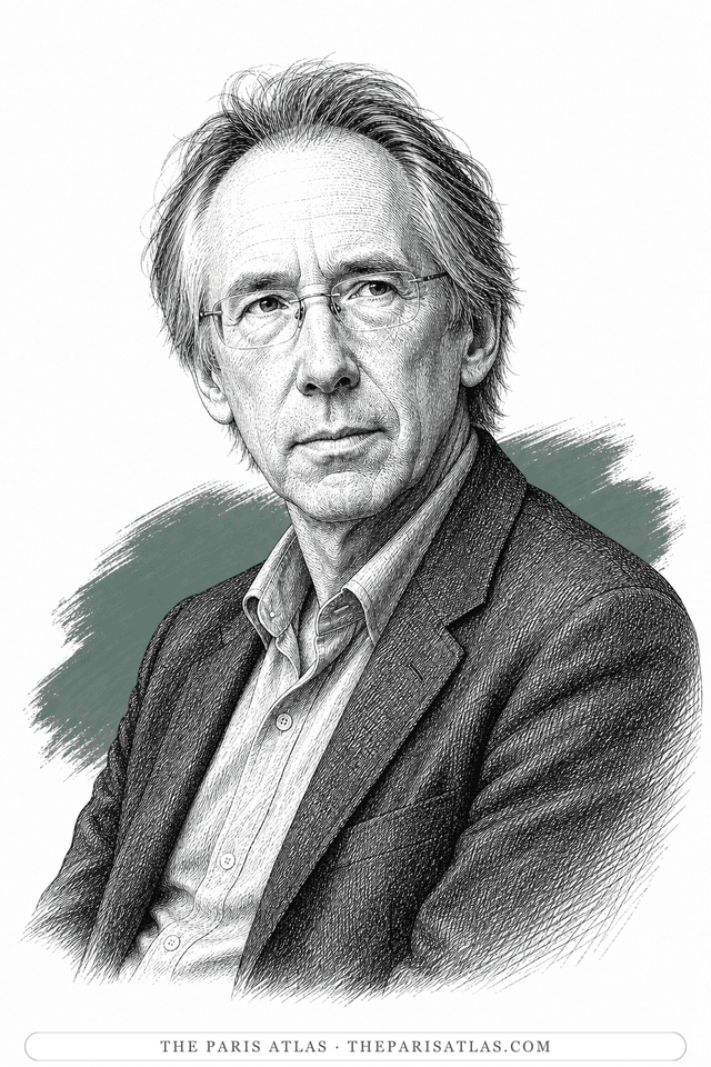 Illustrated portrait of Ian McEwan