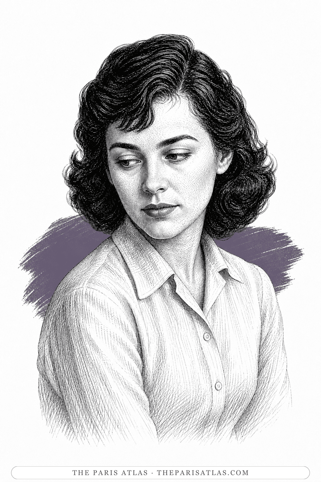 Illustrated portrait of Joan Haverty