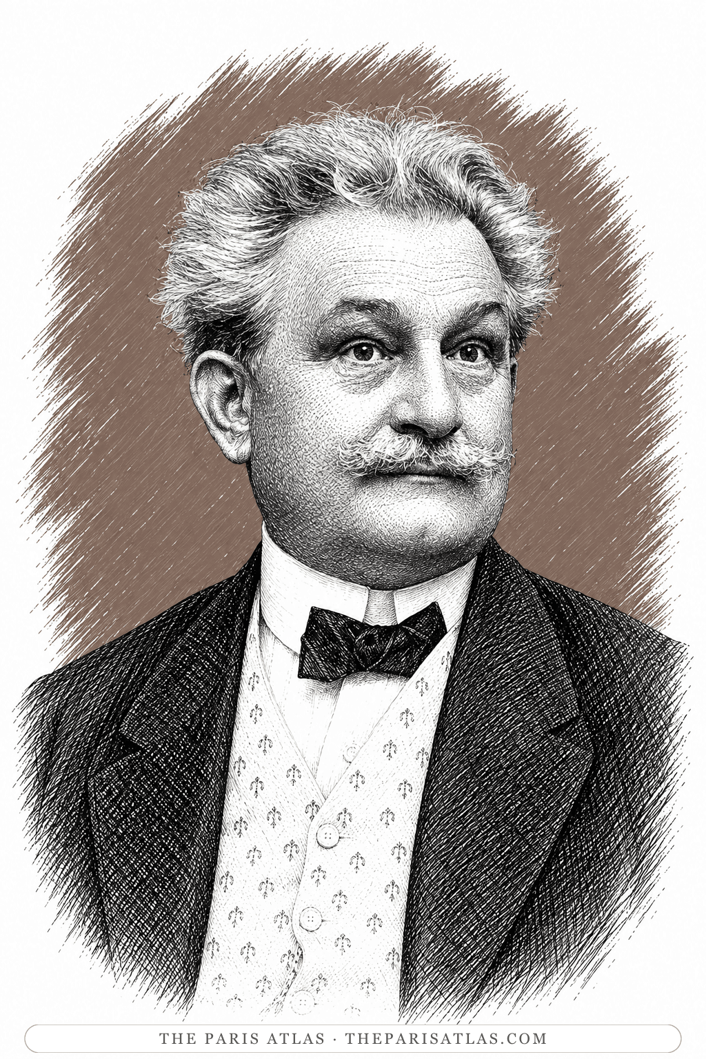 Illustrated portrait of Leoš Janáček
