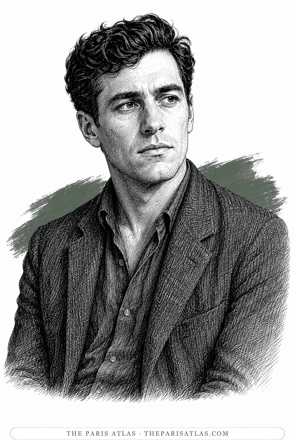 Illustrated portrait of Michael McClure