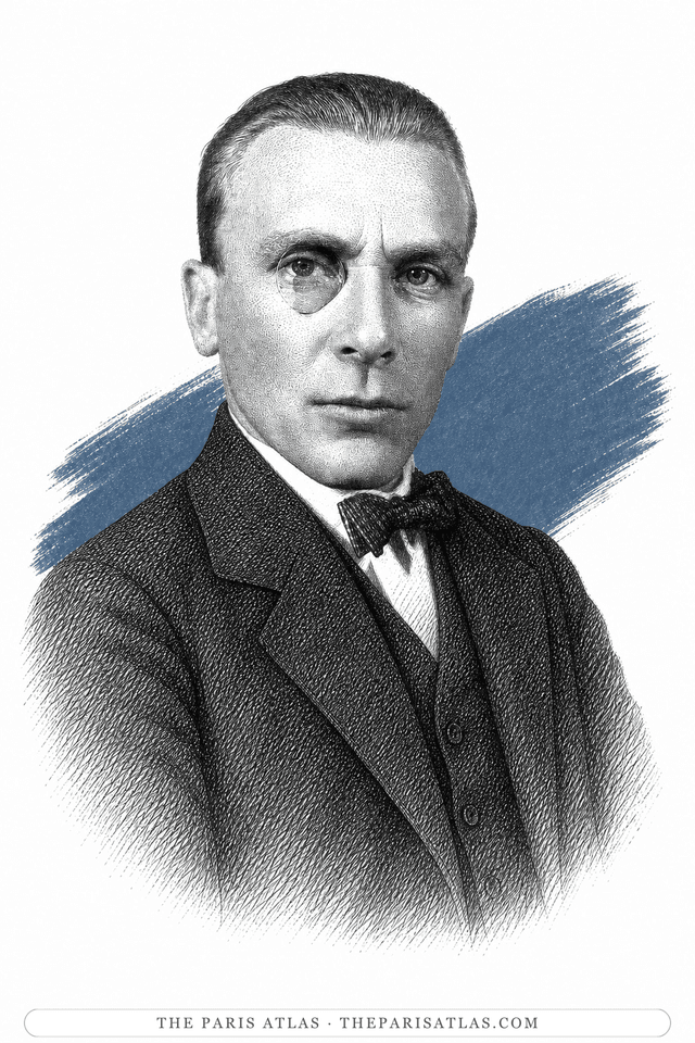 Illustrated portrait of Mikhail Bulgakov
