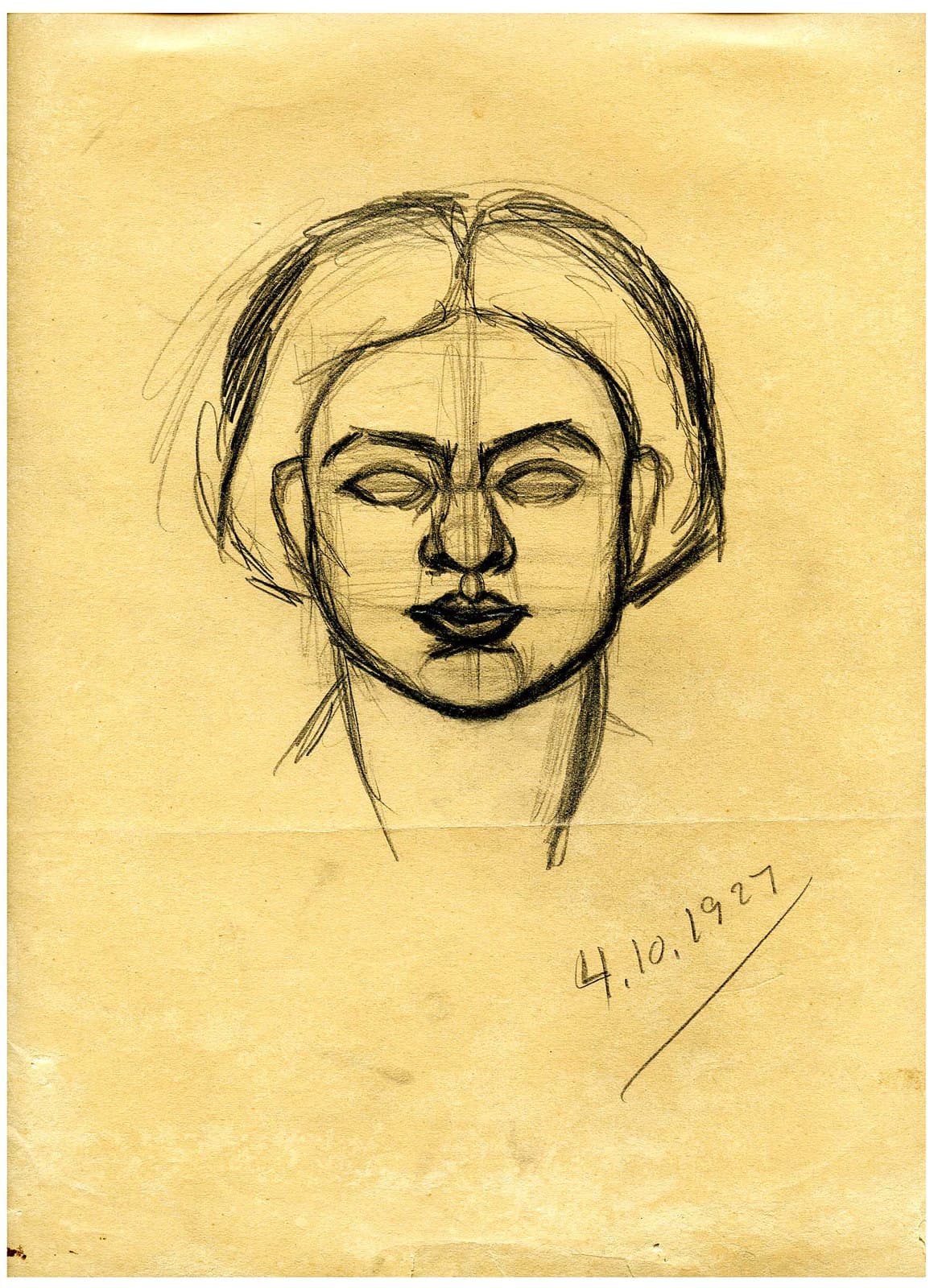 Amrita Sher-Gil's 1927 self-portrait