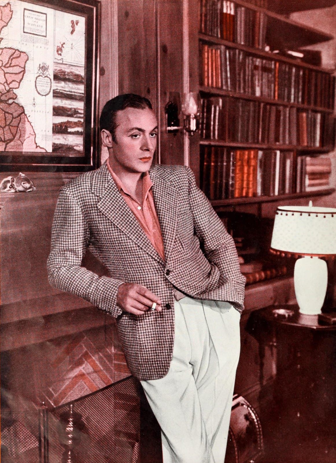 Charles Boyer in a 1936 studio portrait