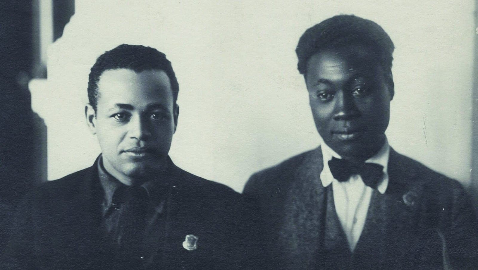 Two delegates, Otto Huiswoud and Claude McKay, photographed in Moscow in 1923
