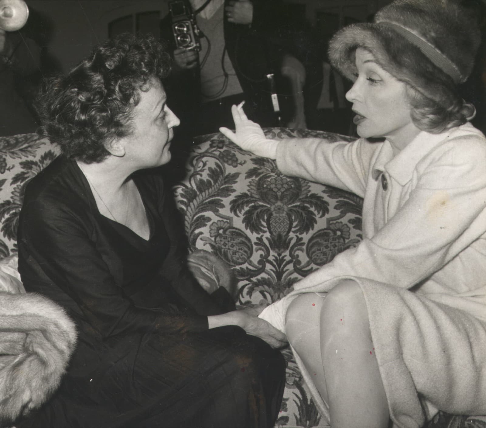 Édith Piaf and Marlene Dietrich together in 1959