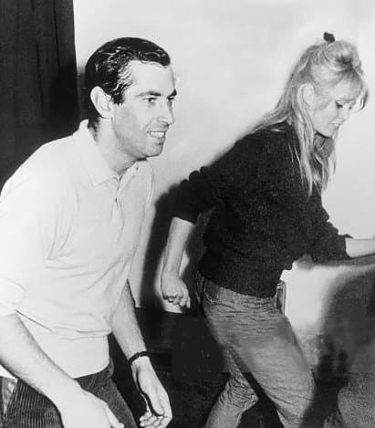 Roger Vadim and Brigitte Bardot together in 1962