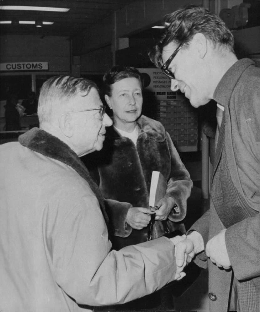Jean-Paul Sartre and Simone de Beauvoir photographed together in 1967
