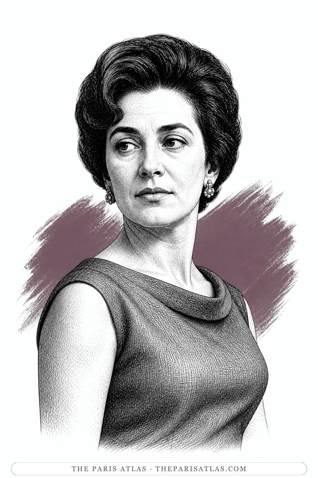 Illustrated portrait of Stella Sampas