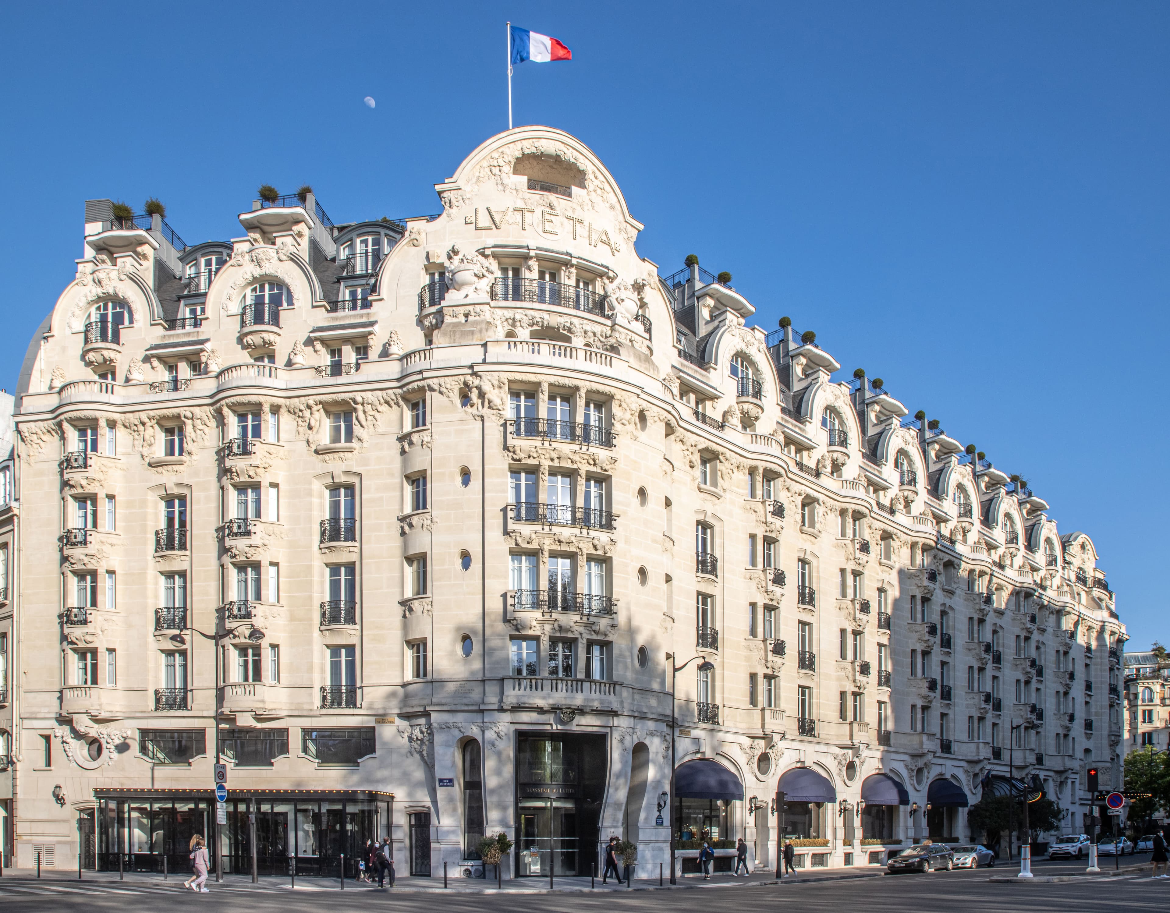 Lutetia’s façade, photographed in April 2021.
