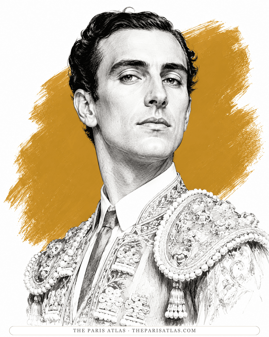 Illustrated portrait of Cayetano Ordóñez