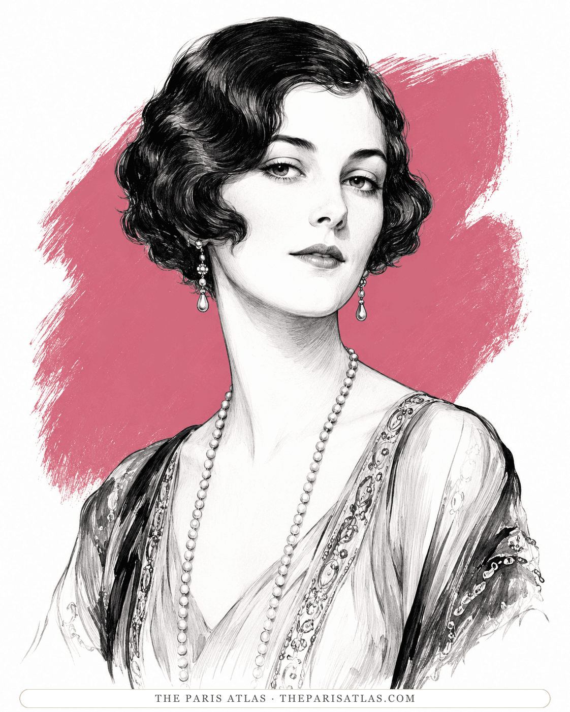 Illustrated portrait of Lady Duff Twysden