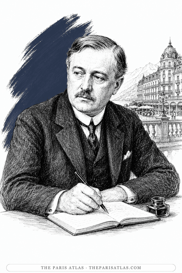 Illustrated portrait of Ford Madox Ford