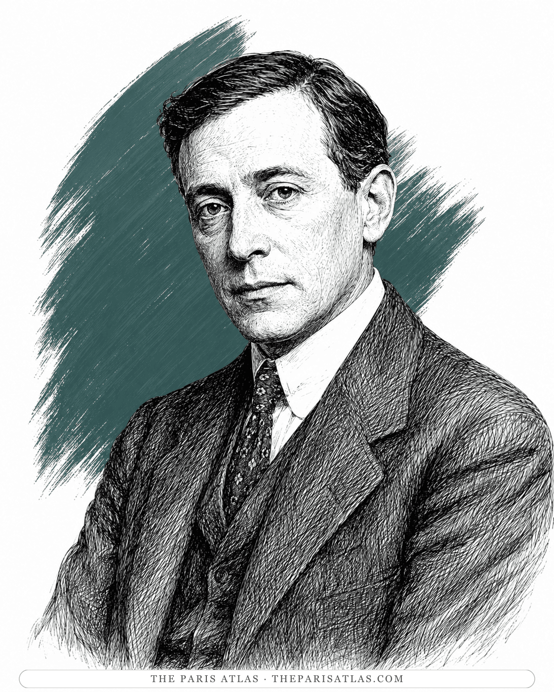 Illustrated portrait of Harold Stearns