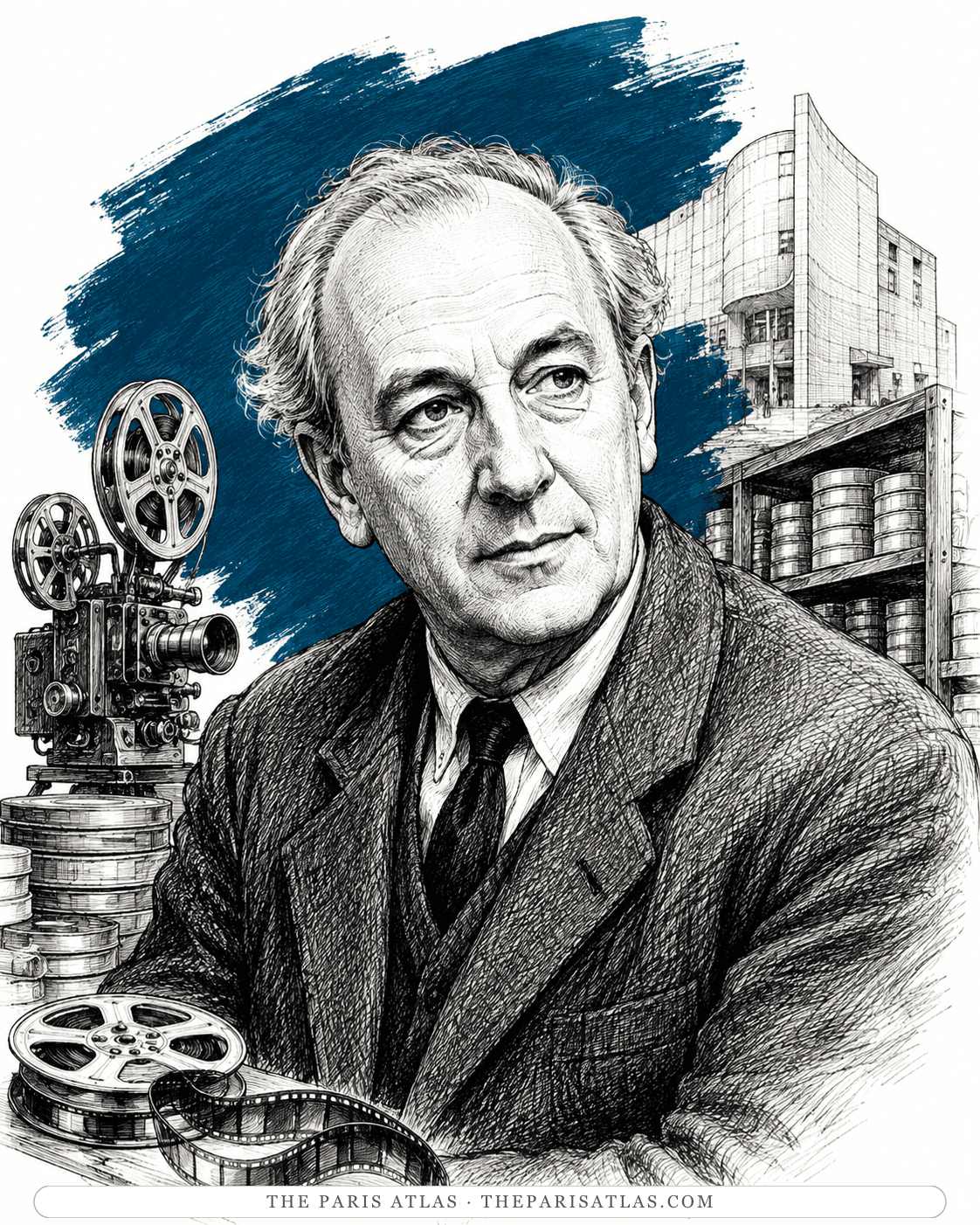 Illustrated portrait of Nelly Kaplan