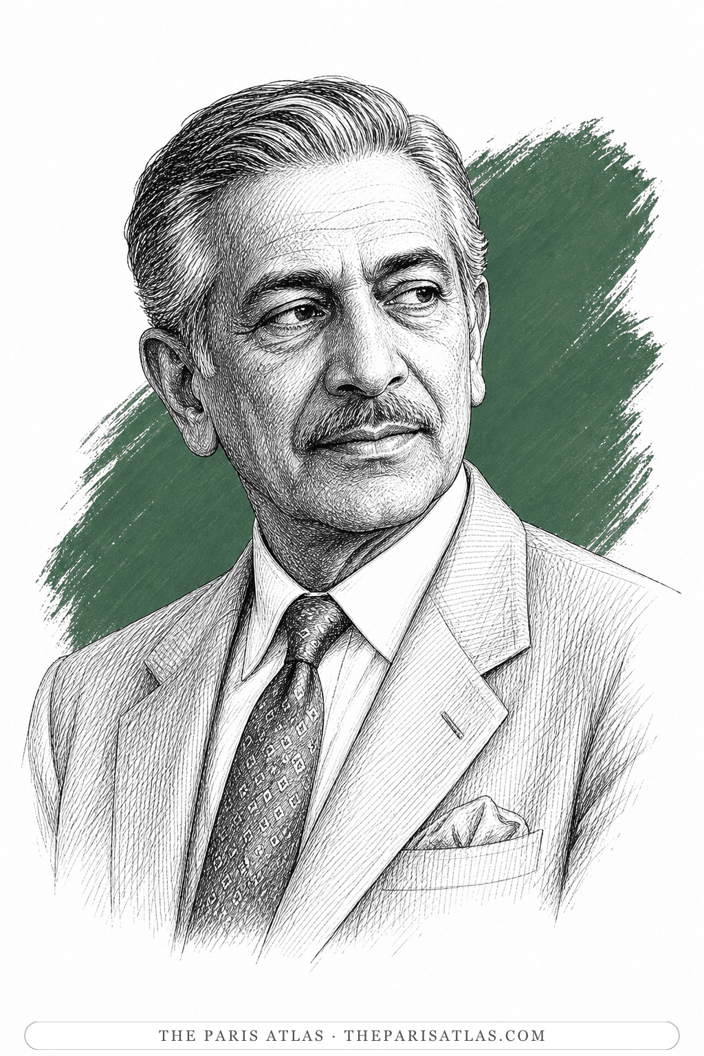 Illustrated portrait of Nazruddin