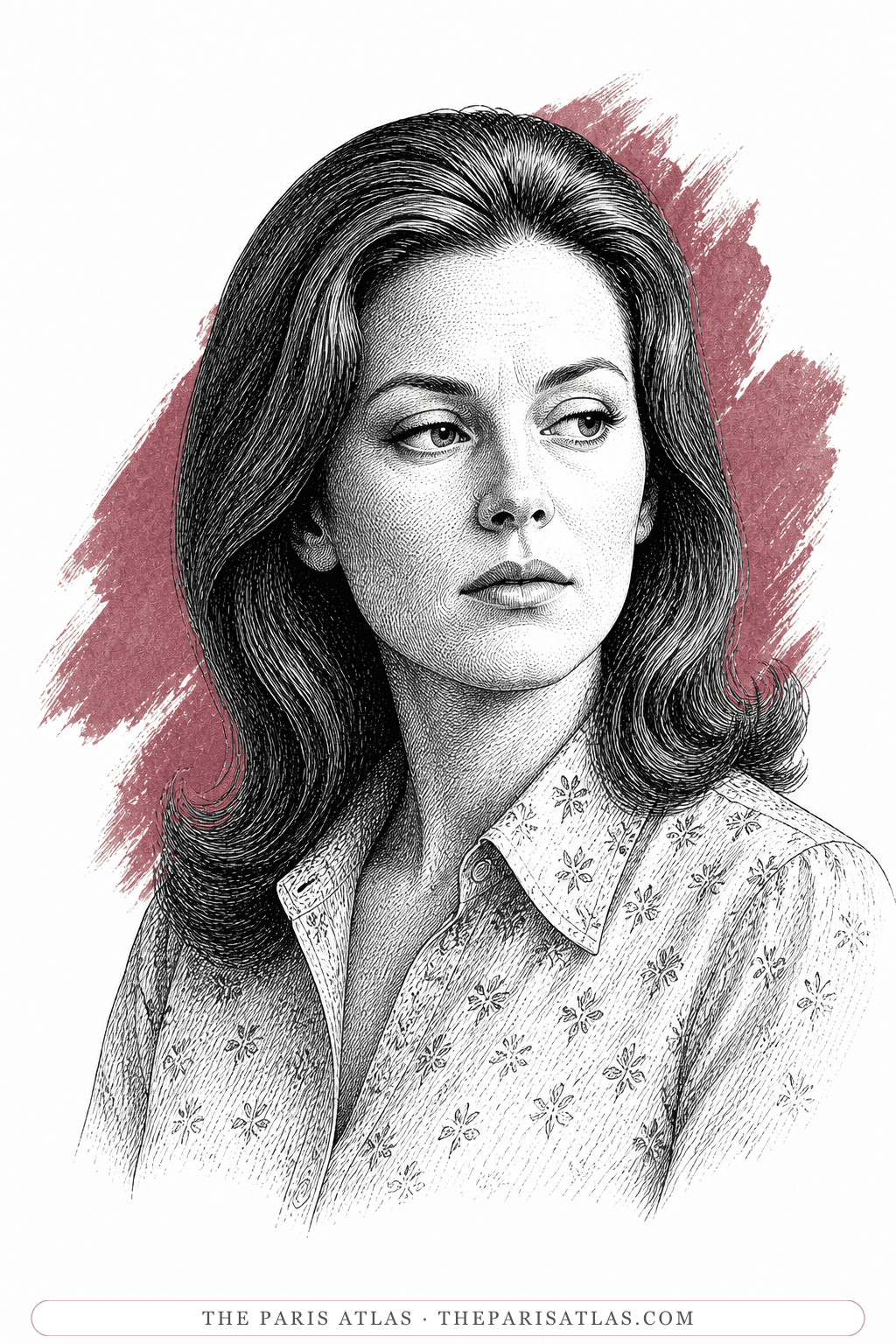 Illustrated portrait of Yvette