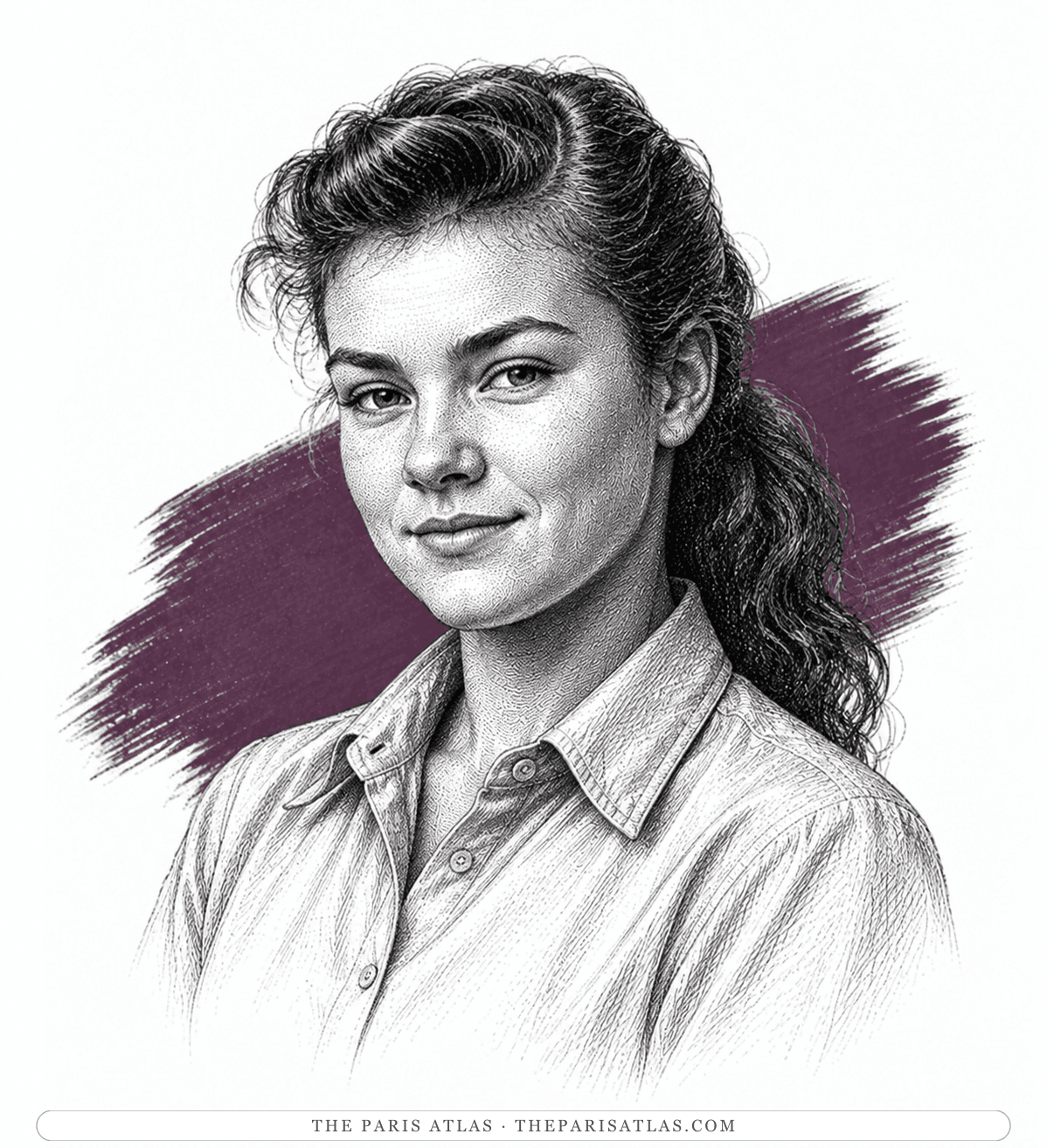 Illustrated portrait of The older sister