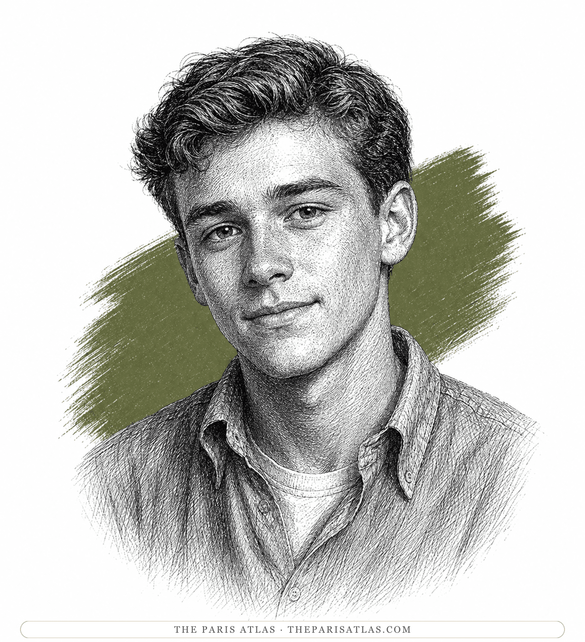 Illustrated portrait of Tom