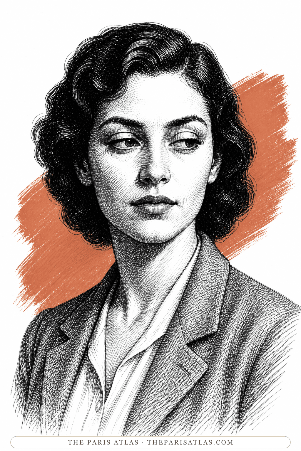 Illustrated portrait of Marthe