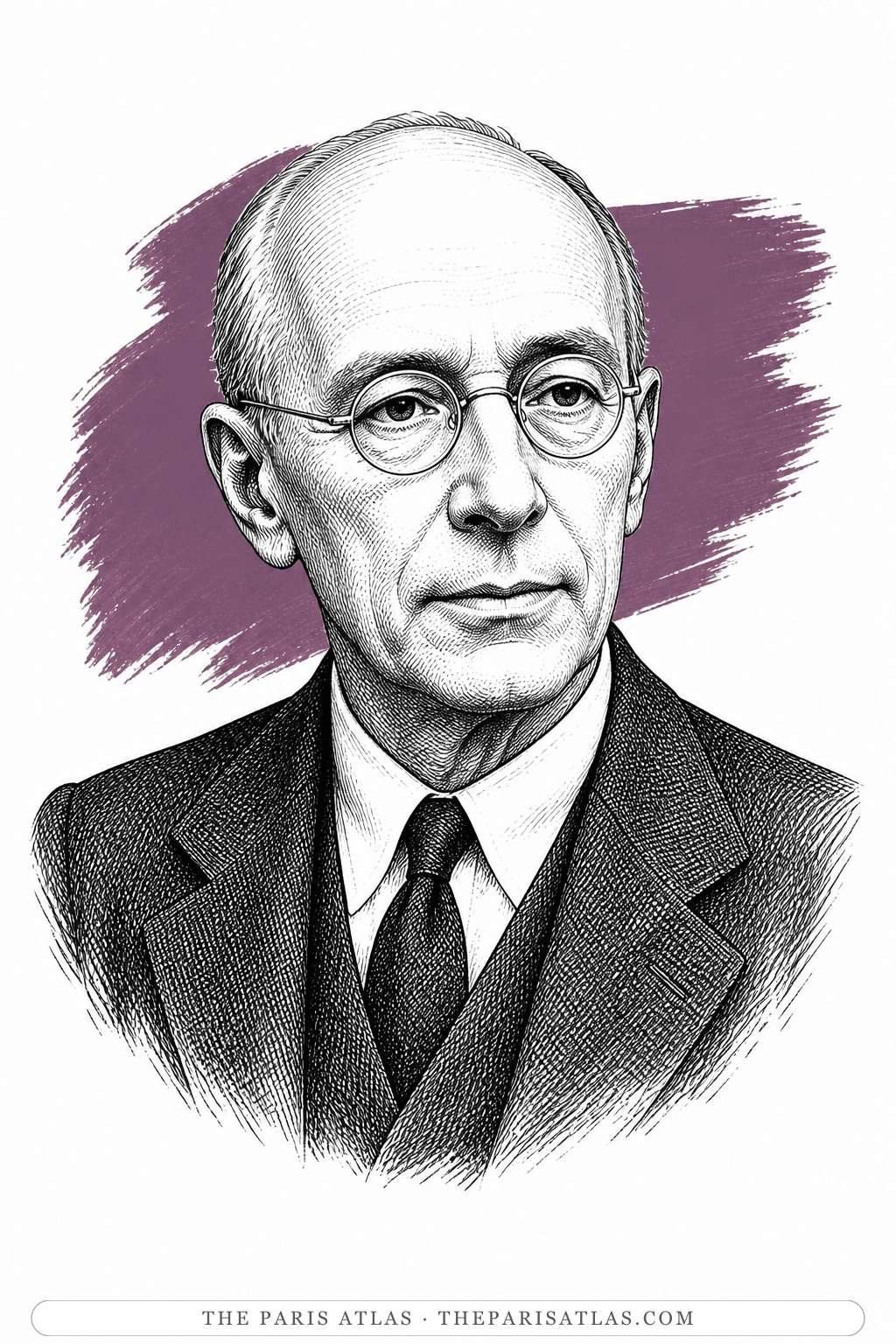 Illustrated portrait of Jean Paulhan