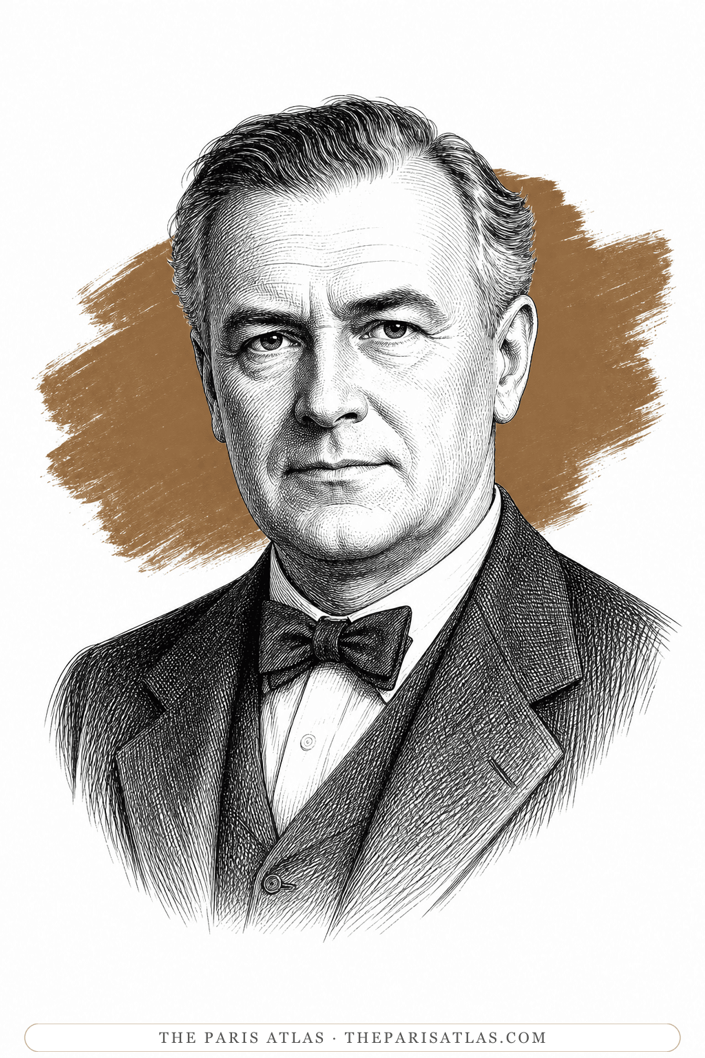 Illustrated portrait of Pierre Lanauve de Tartas
