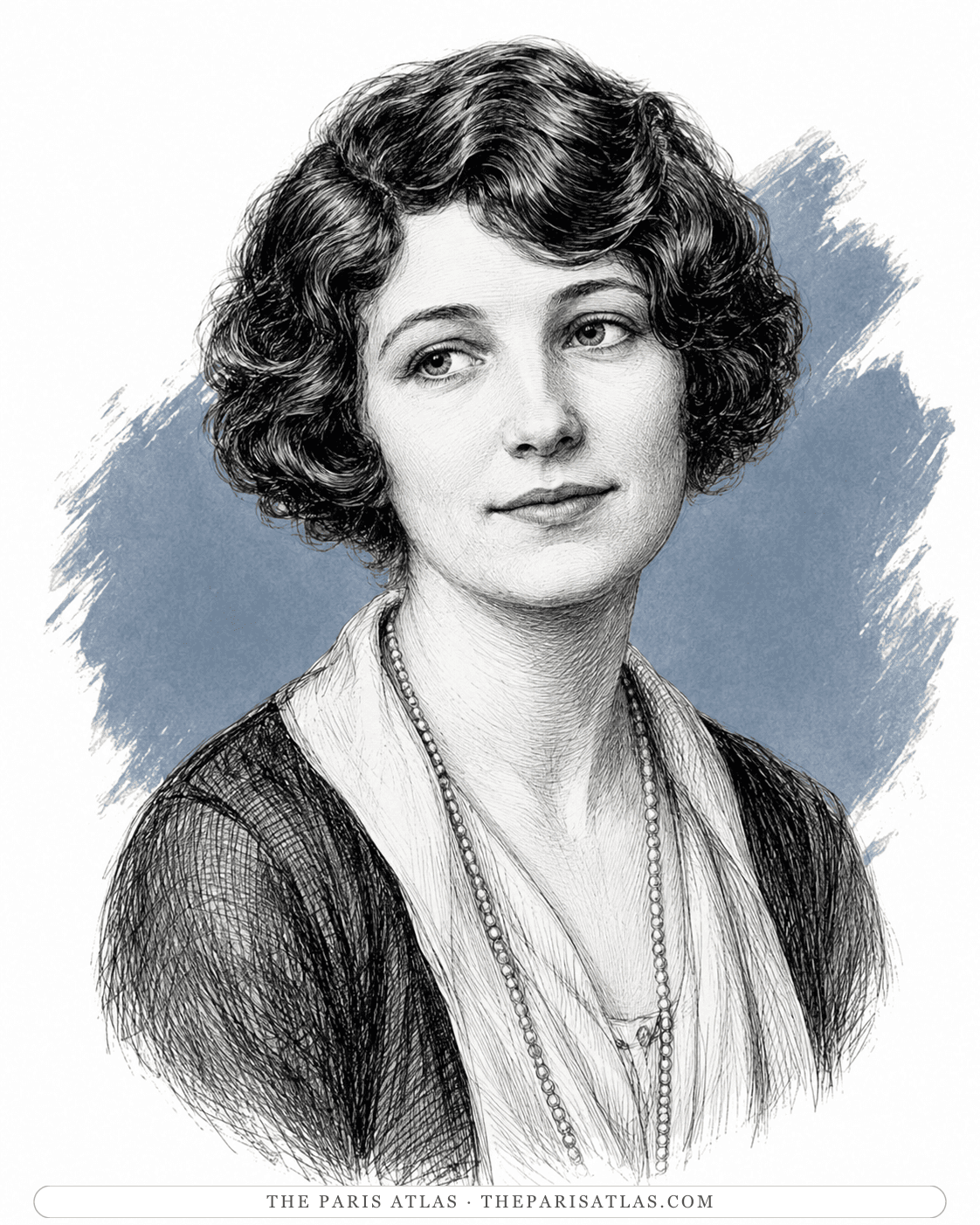 Illustrated portrait of Hadley Richardson