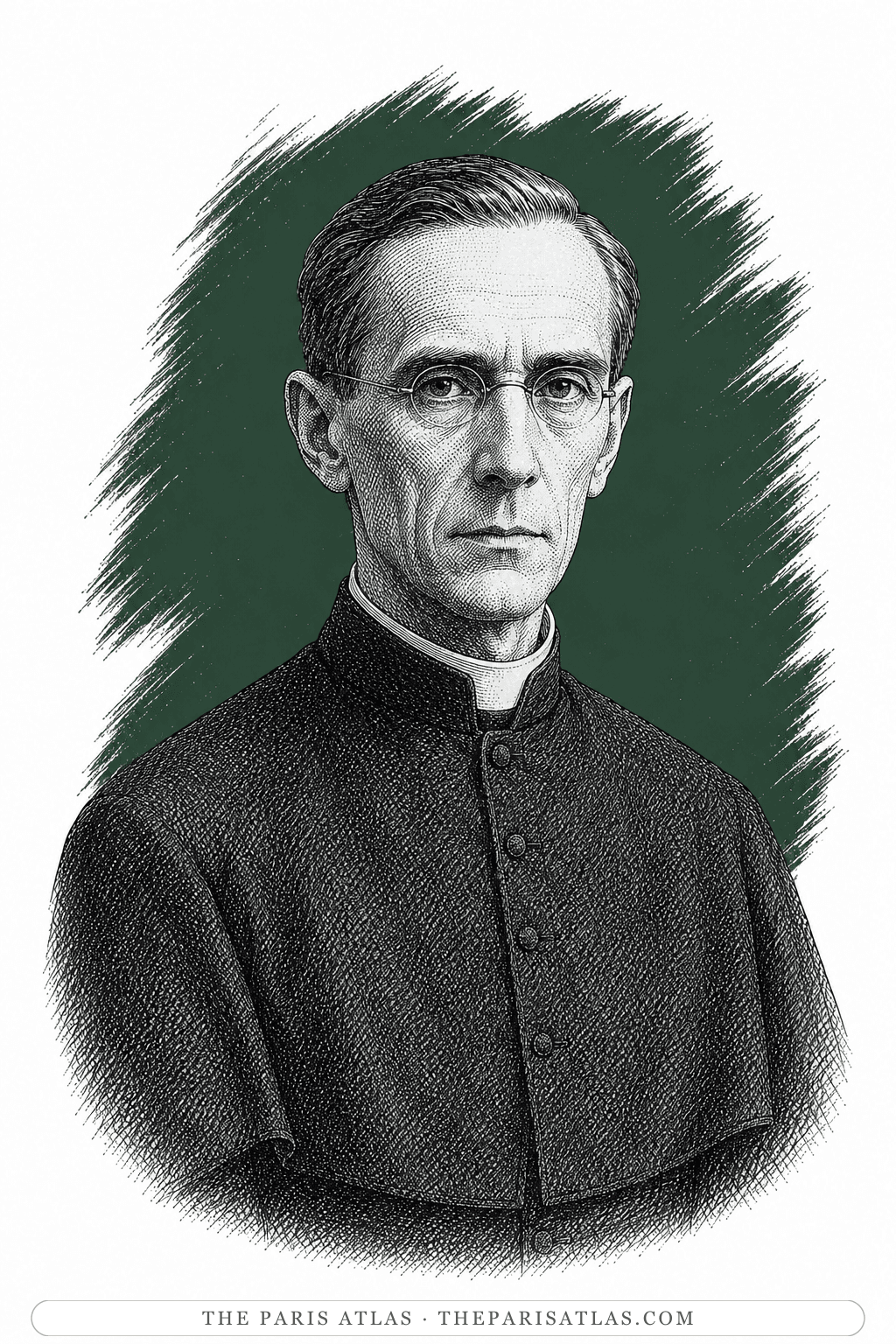 Illustrated portrait of Father Arnall