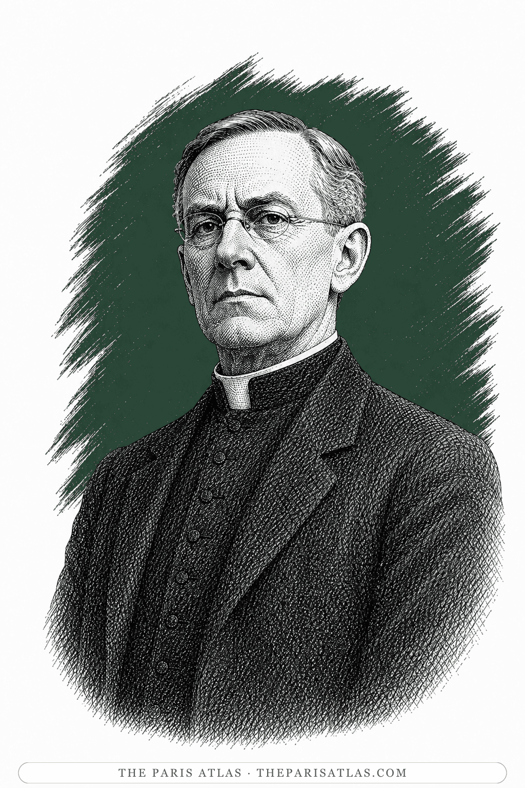 Illustrated portrait of Father Dolan