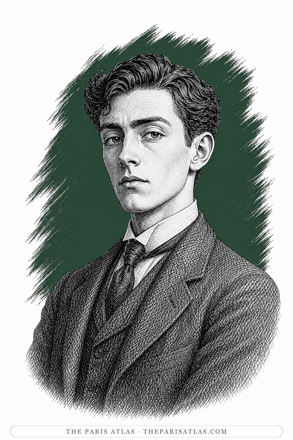 Illustrated portrait of Lynch